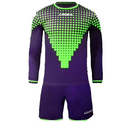 LEGEA KIT PORTIERE ALLIANZ VIOLA/GREEN