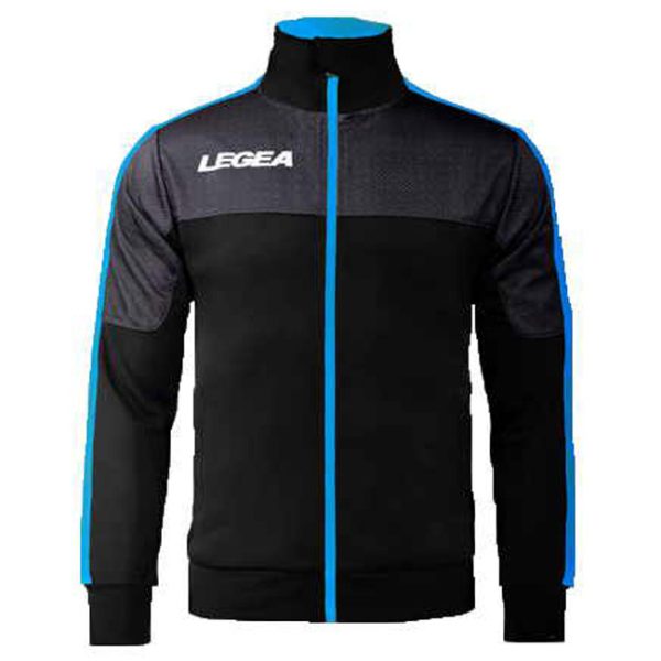 LEGEA GIACCA CARACAS FZ BLK/CEL FL